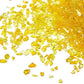 TWINKLING High Luster Fire Glass Gravel Stone Glitter,Broken Glass,Fire Gems Chips,Crushed Glass for Fire Pit Crafts Resin Art Aquarium Garden Decoration,3-6mm,1-Pound Jar (Yellow)