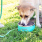 Dog Bowl, Dog Water Bowl Vacuum Insulated Stainless Steel, Non-Slip, Spill-Proof, Easy Clean, Keeps Water Cool, Cute, Stylish Pet Bowl, 64 oz, Light Blue, Modern