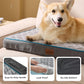Bedsure Orthopedic Dog Bed for Medium Dogs - Flat Memory Foam Pet Mattress with Removable Washable Cover and Egg Crate Foam, Suitable for Pet Up to 35 lbs, 30x20x3 Inches, Grey