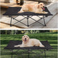 KingCamp Elevated Dog Bed for Large Dogs, Outdoor Raised Cooling Pet Cot Bed with Washable Breathable Mesh & No-Slip Feet Perfect for Camping, Backyard, Indoor Use (Large, Black)