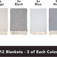Arkwright Common Ground Bulk Blankets - Pack of 12 - Reversible 100% Cotton All Season Lightweight Couch Bed Throws for Wedding Guests, Travel, and Outdoor Events, 50 x 70 in, Checkered