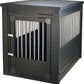 New Age Pet ECOFLEX Dog Crate End Table - Furniture-Style Pet Crate for Crate Trained Dogs - Stainless Steel Tubing & a Latched Closure - 10 Year Manufacturer's Warranty.