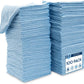 S&T INC. 100 Pack Microfiber Cleaning Cloth, Bulk Towels for Home, Reusable Microfiber Towels for Cars, Cleaning Rags, Light Blue, 11.5 Inches x 11.5 Inches, 100 Count