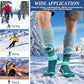3 Pairs Merino Wool Ski Socks Thermal Warm Winter Thick Knee High Snowboarding Skiing Socks for Women Men