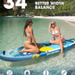 Bigfly Inflatable Stand Up Paddle Board 11’*34”*6”, Blow Up Paddle Board for Adults,with Detachable Fins, Pump, Floating Paddle, Safety Leash,Backpack