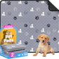 Washable Pee Pads for Dogs, 2 Pack Reusable Puppy Pads, Waterproof Pet Pee Pads for Dog Potty Training, Dog Pee Pads for Crate, Playpen, and Whelping, Durable and Absorbent, Grey 18"x24"