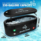 XLarge Oval Professional Ice Bath Tub-230 Gallon Inflatable Cold Plunge- Portable Lightweight Easy to Set Up for Full Cold Water Immersion, Faster Recovery (Black, Extra Large Ice Bath (75x34x26)
