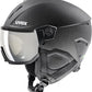 uvex Instinct Visor - Adjustable ski & Snowboard Helmet with Integrated Visor for Women & Men - Black Matte - Small