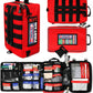 Rapid Care First Aid Kit – 300+ Piece Emergency Medical Kit with Bonus 95-Piece Travel Pack – Outdoor, Workplace, and Home Use – Color Coded & Labeled for Quick Access