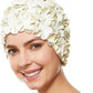 BEEMO Floral Petal Ladies Bathing Swim Cap Women Retro Swim Hat Long/Short Hair