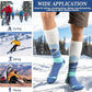 3 Pairs Merino Wool Ski Socks Thermal Warm Winter Thick Knee High Snowboarding Skiing Socks for Women Men