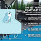 Bulldogology Dog Car Seat Cover 64"x60" Waterproof Heavy Duty Bench Dog Hammock Backseat Protector from Hair, Muddy Paws, Scratches - Pet Car Seat Cover for Cars Trucks SUVs (X-Large)