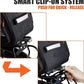 Ibera Bike Bag MIK Expandable Commuter 15-25L - Clip-On bike Bags For Bicycles with Expandable Pannier, Laptop Sleeve & Strap - Reflective Trim & Taillight Ready - Bike Rack Bag ONLY FOR MIK RACKS