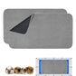 Guinea Pig Cage Liner, 2 Pack - Washable, Reusable, Leakproof Fleece Bedding Pads for Small Animals with Anti-Slip Bottom - for C&C 2X4 Area, Gray