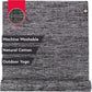 Manduka Shala Yoga Rug 71" - Outdoor Yoga & Meditation | Foldable & Machine Washable | Natural Cotton | Handmade | 71 x 26 inches | Black Heather