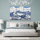 Nature Wall Art Prints - Ocean Forest Mountain Lake Canvas Landscapes - Small to Extra Large Living Room Bedroom Kitchen Bathroom Décor (Snowy Mountains Landscape, 35L" x 53W" - 3 Panels)