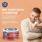 Chicken and Beef Recipe in Broth, Shredded Wet Cat Food, Grain-Free Protein, Non-GMO, 12 Pack