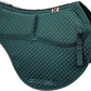 ECP Equine Comfort Products All-Purpose Contoured Correction Saddle Pad with Adjustable Memory Foam Inserts for Custom Support, Non-Slip, Shock Absorbing, 22” Spine, 19.5” Drop