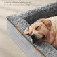 Feandrea Orthopaedic Dog Bed for Large Dogs, Waterproof Dog Sofa Bed with Removable Washable Cover, 36 x 27 x 6.5 Inches, Dove Gray UPGW252G01