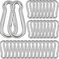 M6 Spring Snap Hook Carabiners, Carabiner Clip, Heavy Duty Galvanized Steel Spring Clip, Quick Link Key Chain for Swing Hammock Gym Outdoor, Holding Capacity