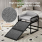 Dog Ramp Doggie Stairs with Seat Mate,Puppy Chair Get on High Bed Couch Office Window Perch,Non Slip Dachshunds Foldable Ladder,Pet Doggy Step for Small Old Dogs,Chihuahua Cat Platform Grey