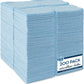 S&T INC. 200 Pack Microfiber Cleaning Cloth, Bulk Towels for Home, Reusable Microfiber Towels for Cars, Cleaning Rags, Light Blue, 11.5 Inches x 11.5 Inches, 200 Count