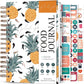 PLANBERRY Food Journal Premium – Nutrition Planner – Diet & Calorie Tracker – Meal & Exercise Diary – Weight Loss Journal (Pineapple)