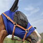 Horse Fly Mask Super Comfort Horse Fly Mask Elasticity Fly Mask with Ears We Only Make Products That Horses Like… (DK Blue, M)