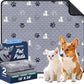 Washable Pee Pads, Puppy Pee Pad for Dogs, 2 Pack Absorbent Reusable Training Dog Pads Pet Puppy Pads, Non-Slip Potty Pads for Whelping, Playpen, Crate, Bed, Grey 18"x24"