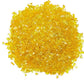 TWINKLING High Luster Fire Glass Gravel Stone Glitter,Broken Glass,Fire Gems Chips,Crushed Glass for Fire Pit Crafts Resin Art Aquarium Garden Decoration,3-6mm,1-Pound Jar (Yellow)