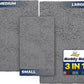 Muddy Mat® Pack of 3 Highly Absorbent Microfiber Dog Door Mat and Pet Rug, Non Slip Thick Washable Area Mat Soft Chenille for Kitchen Bathroom Bedroom and Outdoor - Grey Small, Medium & Large