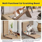 Cat Scratcher with Cat Toys Ball Track, Build-in Ball, L-Shaped Scratcher, Cardboard Lounge Bed, Stable and Durable, Furniture Protector, Reversible