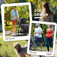 PawHut 3 Wheels Pet Stroller for Small and Medium Dogs, Foldable Cat Stroller Jogger with Adjustable Canopy, Safety Tether, Cushion, Storage Basket, Gray