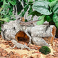 Reptile Hide Caves Simulation Tree Hideout, Hideout Shelter Sleep Cave is Decorated for Arboreal Reptile, Snake, Leopard Gecko, Lizard, Salamander, Hermit Crab Aquarium