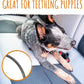 Mighty Paw Dog Seat Belt - Chew-Proof Metal Safety Restraint - Steel Braided Vehicle Tether - Rock Climbers Carabiner Included - Pet Car Leash Seat Belts - Dogs Car Safety Harness -Black, 40cm