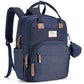 RUVALINO Diaper Bag Backpack, Multifunction Travel Back Pack Maternity Baby Changing Bags, Diaper Changing Totes, Waterproof and Stylish, Navy Blue