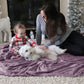 Bedsure Fleece Throw Blanket for Couch Fog Purple - Lightweight Plush Fuzzy Cozy Soft Blankets and Throws for Sofa, 50x60 inches