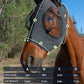 Horse Fly Mask with Ears, UV Protection Mask for Horses, Elasticity Mask with Big Mesh Eye Covers, Snug Fitting Comfortable Breathable Lightweight Dappled Gray Cob