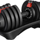 Yaheetech Adjustable Dumbbell Set 28/40/52.5/90LBS Adjustable Dumbbells Fast Adjust Dumbbell Weight Set with Anti-Slip Handle and Tray for Men/Women Home Gym Strength Training Equipment Single/Pair