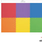 Norsk Dual-Sided Reversible 1/2" Foam Exercise Mats for Home Gym - Interlocking EVA Foam Tiles