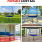 ZELUS Volleyball Training Equipment, 11x8 ft Volleyball Practice Net Station with Adjustable Height & Ball Return