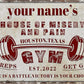 Custom Gym Sign Wall Art Decor Personalized Name Aluminum Metal Sign Retro Workout Room Fitness Center Tin Sign - house of misery and pain