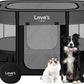 Love's Cabin Small Dog Tent Crates Cage Indoor/Outdoor, Portable Exercise Playpen for Dog and Cat, Foldable Pop Up Dog Kennel Playpen with Carrying Case (Grey)
