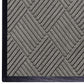 WaterHog Diamond | Commercial-Grade Entrance Mat with Rubber Border – Indoor/Outdoor, Quick Drying, Stain Resistant Door Mat (Medium Grey, 6' x 6')