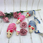 LUOZZY 4Pcs Cat Mouse Toys Adorable Sisal Mice Toys Kitten Chewing Toy Funny Indoor Animal Shape Props Pet Supplies - Blue+Pink 1.38x5.11in