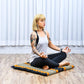 Leewadee Zabuton Seating Cushion – Square Floor Seat for Meditation Exercises, Light Yoga Mat Filled with Kapok