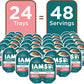 IAMS Perfect Portions Indoor Adult Wet Cat Food Cuts in Gravy, Salmon Recipe, 2.6 oz. Easy Peel Twin-Pack Trays (24 Count, 48 Servings)