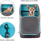 Kurgo Dog Carrier Backpack for Small Pets - Dogs & Cats | Cat | Hiking or Travel | Waterproof Bottom | K9 Ruck Sack (Heather Black)