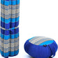 Leewadee Meditation Cushion Set – 1 Round Zafu Meditation Pillow and 1 Square Roll-Up Zabuton Meditation Mat, Pillows Bundle Filled with Kapok
