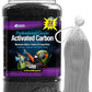 Premium Activated Carbon, Aquarium Carbon for Fish Tank Filter, Aquarium Filter Media, Granulated Charcoal for Fish Tanks, Activated Charcoal Bulk (5.5 lbs with Fine Mesh Bag)